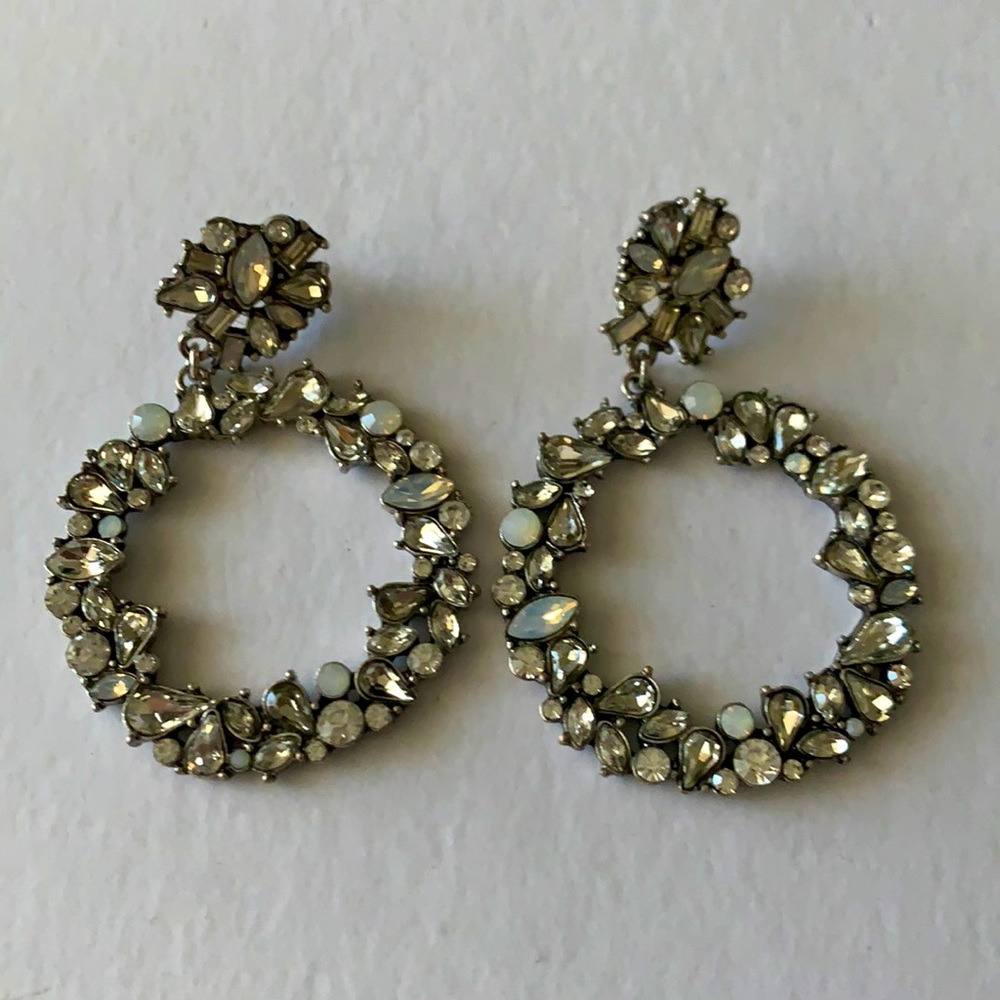 Baublebar hoop Crystal earings
